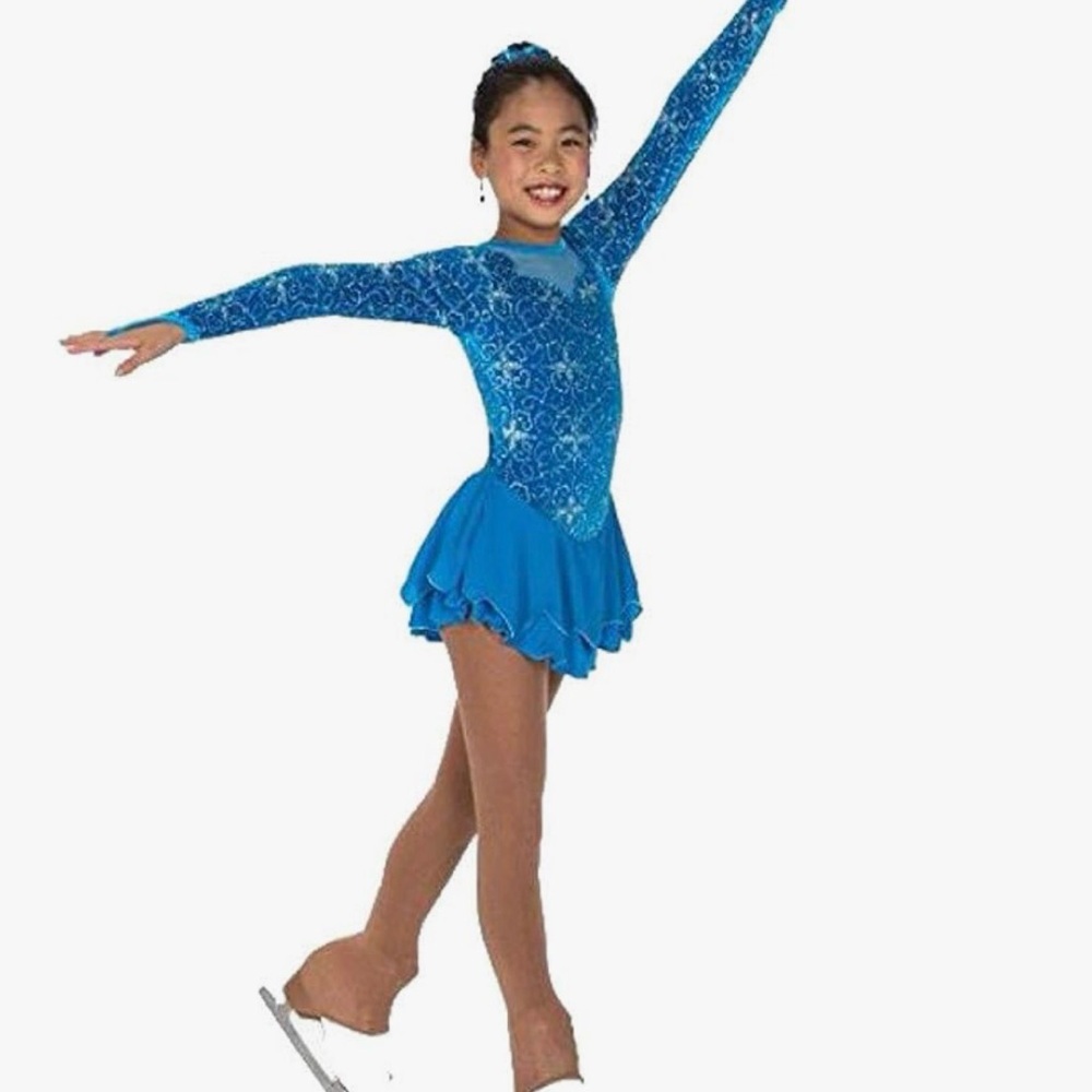 Blue Ice Skating Dress for Kids